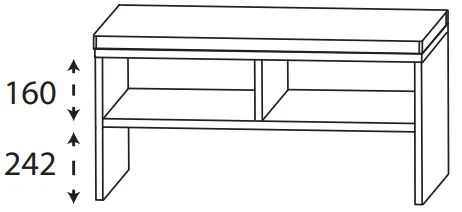 Puris New Xpression - Sitzbank / 60 oder 90 cm breit - Ansicht 3