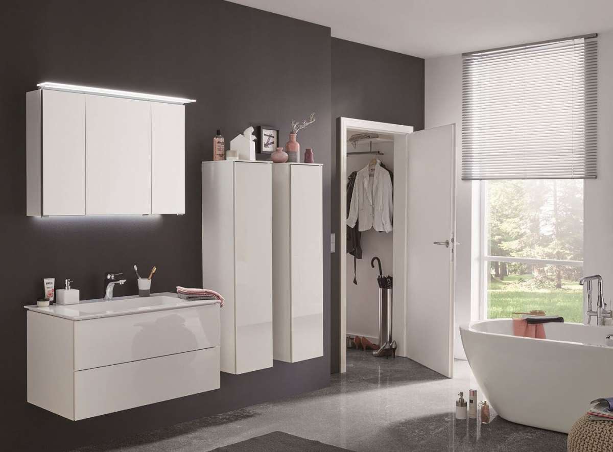 Мебель ванной 90. Puris Esprit 90 см. Puris Crescendo 90 мебель для ванной. Шкаф с зеркалом в ванную 90см. Зеркальный шкаф для ванной 90см.
