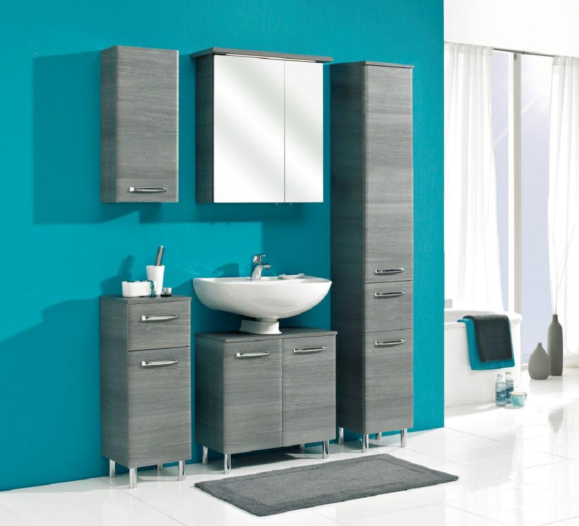 Pelipal 328 - Badmöbel Kombination 60 cm breit - tolle Badezimmermöbel in  Graphit Struktur mit Waschbeckenunterschrank und Spiegelschrank! | Möbel  Universum