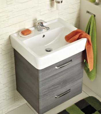 Pelipal 328 Waschtischset 50 cm - tolles Badmöbelset in Graphit Struktur  für Ihr WC! | Möbel Universum