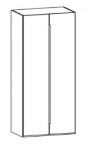 Grundelement 2-türig, Ausführung Lack weiß / 100,8x222,3x62 cm - Element links aussen
