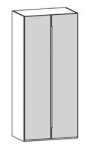 Grundelement 2-türig, Ausführung Balkeneiche / 100,8x222,3x62 cm - Element links aussen