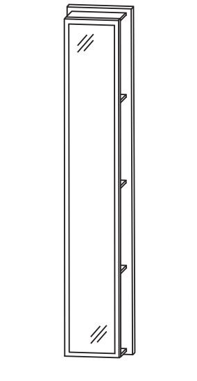 Puris Fine Line Hochschrank-Regal 30 cm RG103002