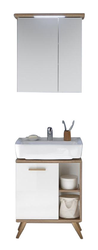 Pelipal Quickset 923 - Badmöbel Kombination 60 cm - wunderschöne  Badezimmermöbel in skandinavischem Design mit einer Farbkombination aus  Weiß Glanz und Riviera Eiche Nachbildung! | Möbel Universum