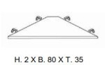 693 - Eckablage zum einhängen, max. 15 kg, Haken mit Filz für die Montage ist inkludiert - nicht passend zu 5101/5121/5141