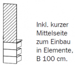 Element / 50cm / Höhe 236cm / Alpinweiß