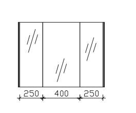 SEEE02193 Spiegelschrank inkl. LED-Profil links und rechts - Aufsatzleuchte optional erhältlich - 70x90x17 cm