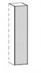 Anbauelement 1-türig, Ausführung Balkeneiche, links angeschlagen / 49,5x222,3x62 cm