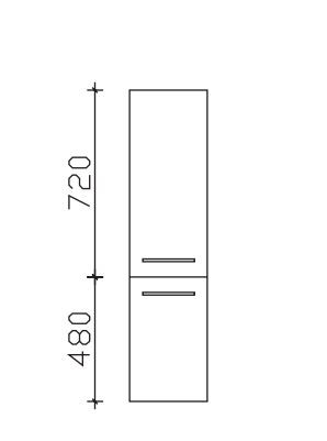 Pelipal Neutraler Midischrank 2 Türen - Breiten- und Tiefenvariabel