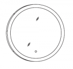 Spiegelpaneel rund SPK78 (B: 78 cm / H: 78 cm / T: 2,8 cm) Achtung: Keine Aufsatzleuchte möglich