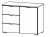 Kommode 80 cm - mit 3 Schubkästen und 1 Tür