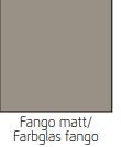 Korpus Fango matt / Front Farbglas Fango